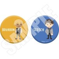 バッジ・ピンズ バーボン＆スコッチ ゆるパレット 缶バッジ2個セット 「名探偵コナン」 图片 1