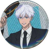 Gojo Satoru Logo-less Trading Can Badge — Anime Jujutsu Kaisen 5th Anniversary × Haneda Airport Garden image 1