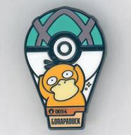 バッジ・ビンズ コダック 「ポケットモンスター×ロッテワールド BALLOON RIDE BADGE(バルーンライドバッジ/イエロー)」 韓国限定 圖片 1