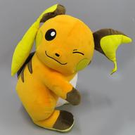 ぬいぐるみ ライチュウ ほぺぴた めちゃでかライチュウぬいぐるみ 「ポケットモンスター」 Bild 1