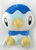 Piplup Round Plush — Pokemon Diamond & Pearl Evolution Collection