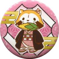 Demon Slayer × Raccoon Rascal Pin Badge Rascal Ver. Nezuko Kamado image 1