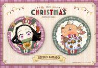 バッジ・ピンズ 竈門禰豆子 缶バッジセット 「鬼滅の刃×ufotable Cafe×マチ★アソビCAFE クリスマス2025」
