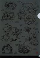 クリアファイル 和柄〜墨絵ぽけもん図〜 A4クリアファイル 「ポケットモンスター」