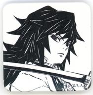バッジ・ピンズ 冨岡義勇(第一話) 台本表紙イラストスクエア缶バッジ 「鬼滅の刃×ufotable DINING テレビアニメ 鬼滅の刃シリーズ全編再放送 Dialogue Collection DINING〜台詞を集めるダイニング〜」 お楽しみくじ景品