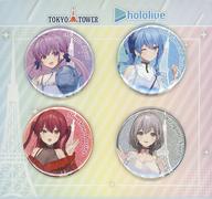 バッジ・ピンズ 集合 缶バッジ4個セット 「バーチャルYouTuber ホロライブ in 東京タワー 〜迷子になったカルテット大捜索〜」