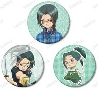 バッジ・ビンズ 三条海里＆サムライソウル＆ムサシ グリッター缶バッジ3個セット 「TVアニメ しゅごキャラ!」