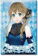バッジ・ピンズ デザイン01(アリス=リデル) ホログラム缶バッジ 「スペードの国のアリス 〜Wonderful White World〜」 Bild 1