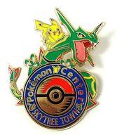 バッジ・ピンズ(キャラクター) ピカチュウ＆レックウザ ロゴピンズ 「ポケットモンスター」 ポケモンセンタースカイツリータウン限定