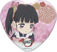バッジ・ピンズ 栗花落カナヲ 描き下ろしハート形缶バッジ 「鬼滅の刃 ufotable コラボレーションカフェ/コラボダイニング バレンタインイベント」