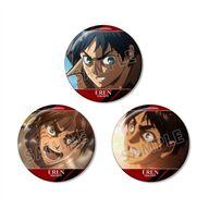 Scene Photo Can Badge 3-Piece Set Eren Yeager Attack on Titan image 1