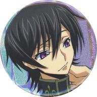 バッジ・ビンズ ルルーシュ・ランペルージ(首に手) 「コードギアス 反逆のルルーシュ 生徒会報HOPE! POP UP SHOP トレーディングルルーシュオンリーグリッター缶バッジ」
