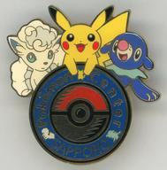 バッジ・ビンズ ピカチュウ＆アローラロコン＆アシマリ ロゴピンズ 「ポケットモンスター」 ポケモンセンターサッポロ限定