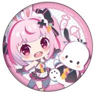バッジ・ピンズ 兎鞠まり×ポチャッコ 「バーチャルYouTuber All Guys×サンリオキャラクターズ 缶バッジ 01.ミニキャライラスト」