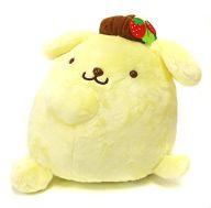 ぬいぐるみ プリン(横向き) イチゴ付きBIGぬいぐるみ 「ポムポムプリン」