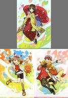 Erika & Serena & Hilda A4 Clear File 3-Piece Set - Pokémon Trainers image 1