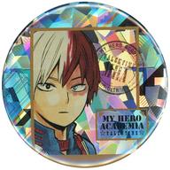 轟焦凍 「僕のヒーローアカデミア バレンタインフェア2019 チョコ＆部分ホロ缶バッジ」 画像 1