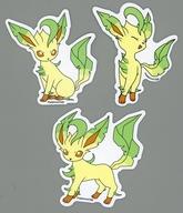 シール・ステッカー リーフィア モバイルステッカー 「ポケットモンスター×3COINS」