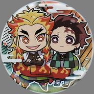 バッジ・ピンズ 竈門炭治郎＆煉獄杏寿郎 「鬼滅の刃 キャラばんちょうこう缶バッジ 肆ノ型」 Bild 1