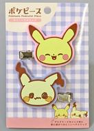 アクセサリー(非金属) ピカチュウ＆ミミッキュ ポケピース ラバーヘアクリップ 「ポケットモンスター」 gambar 1
