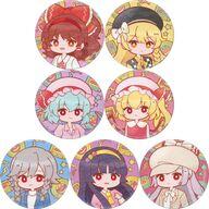 バッジ・ピンズ 全7種セット 「東方Project × レトロアイドル in ヨドバシカメラ 缶バッジ レトロアートイラスト 20. レトロver.」
