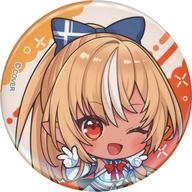 バッジ・ピンズ 不知火フレア(背景オレンジ) 「バーチャルYouTuber ホロライブ 不知火フレア 新衣装記念2025 ランダム缶バッジ」