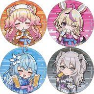 バッジ・ピンズ 全4種セット 「バーチャルYouTuber ホロライブ×極楽湯・RAKU SPAコラボ第三弾 フロライフ トレーディング缶バッジ ミニキャラver.」 รูปภาพ 1