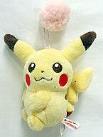 ぬいぐるみ ピカチュウ(座り/ピンク) I LOVE PIKACHU カバンに付けられるぬいぐるみ〜ポンポン〜 「ポケットモンスター」 รูปภาพ 1
