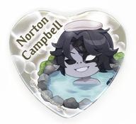 バッジ・ピンズ 「フールズ・ゴールド」(ノートン・キャンベル) 「第五人格×温浴施設合同コラボ 湯めぐりの径 トレーディングハート缶バッジ」