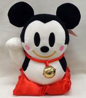 ぬいぐるみ ミッキーマウス(招き猫/首紐赤) ぬいぐるみ 「ディズニー」 ディズニーストア限定