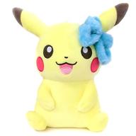 ぬいぐるみ ピカチュウ(メスのすがた/グリーン) Girlish PIKACHU でっかいぬいぐるみ〜ふわふわオシャレ〜 「ポケットモンスター サン＆ムーン」 图片 1