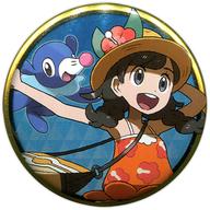バッジ・ピンズ(キャラクター) 主人公(女の子)＆アシマリ 「ポケットモンスター 缶バッジコレクション〜アローラ編 B〜」 ポケモンセンター限定 Bild 1