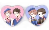 バッジ・ピンズ 悠と晴 ハート缶バッジセット PINK/NAVY TRAD. CLUB ver. 「カドカワ BL オンリーショップ in -KADOKAWA BL ONLY SHOP in -」 รูปภาพ 1