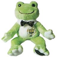 ぬいぐるみ ピクルス(マエストロ/グリーン) ミュージックピクルス〜オーケストラ〜シリーズ ビーンドール 「pickles the frog-かえるのピクルス-」