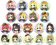 バッジ・ピンズ 全18種セット 「TVアニメ 結城友奈は勇者である ポップアップストア 『全員主役』〜勇者部10周年記念公演〜 デフォルメ缶バッジ」