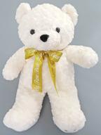 Lovely Rose Bear White Winter Gift Ultra BIG Plush image 1