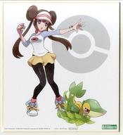 紙製品(キャラクター) メイ＆ツタージャ ありがひとし描き下ろしイラスト色紙 「ポケットモンスター ブラック2・ホワイト2 ARTFX J メイ with ツタージャ 1/8 PVC製塗装済み完成品」 コトブキヤショップ購入特典