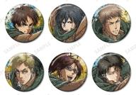 バッジ・ビンズ 全6種セット 「進撃の巨人 トレーディング grunge CANVAS 缶バッジ」 image 1