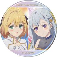 バッジ・ピンズ アニスフィア＆ユフィリア(彼女と彼女の魔法革命ver.) ホログラム缶バッジ 「くじメイト×DRAW!DRAW! 転生王女と天才令嬢の魔法革命 オンラインくじ」 G-5賞 รูปภาพ 1
