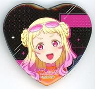 バッジ・ピンズ 鬼塚夏美 「ラブライブ!スーパースター!!×ばくだん焼本舗 ハート型缶バッジ」 รูปภาพ 1
