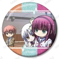 バッジ・ビンズ 仲村ゆり＆立華かなで＆音無結弦 「Angel Beats! トレーディング ゆるコマ グリッター缶バッジ」 Bild 1