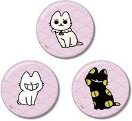 バッジ・ビンズ うわん＆のっぺらぼう＆ひゃくめ 缶バッジ3個セット ver.C 「ねこようかい」 Bild 1