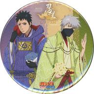 バッジ・ピンズ はたけカカシ＆うちはオビト 2周年記念 ビッグ缶バッジスタンド 「NARUTO疾風伝＆BORUTO-ボルト- NARUTO NEXT GENERATIONS 忍里 2周年記念」 チケット購入特典