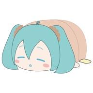 ぬいぐるみ 初音ミク(おやすみ) ぽてコロマスコットMsize3(ぬいぐるみ) 「サンリオキャラクターズ」