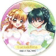 バッジ・ピンズ 七海るちあ＆洞院リナ 「マーメイドメロディー ぴちぴちピッチ POP UP SHOP in マルイ グリッター缶バッジ」 รูปภาพ 1