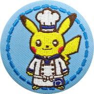 バッジ・ピンズ(キャラクター) ピカチュウ(シェフ) 「ポケットモンスター Pokemon Cafe 刺繍缶バッジ」 รูปภาพ 1