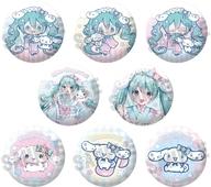 バッジ・ビンズ 全8種セット 「初音ミク×シナモロール 夢桜ver. トレーディンググリッター缶バッジ vol.2」 imagen 1