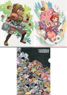クリアファイル やまおとこ＆PCお姉さん＆デフォルメアート A4クリアファイル3枚セット Pokemon Trainers 「ポケットモンスター」 ポケモンセンター限定 Bild 1