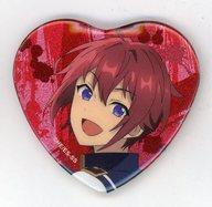 バッジ・ピンズ 朱桜司 「あんさんぶるスターズ! Starry Stage 3rd ハート型グリッター缶バッジ」