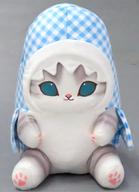 ぬいぐるみ サメにゃん(ブルー) ギンガムチェック サメにゃんBIGぬいぐるみ 「mofusand」 รูปภาพ 1